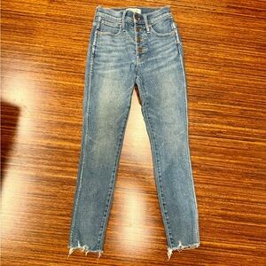Madewell 10” high rise skinny jeans in EUC size 24
